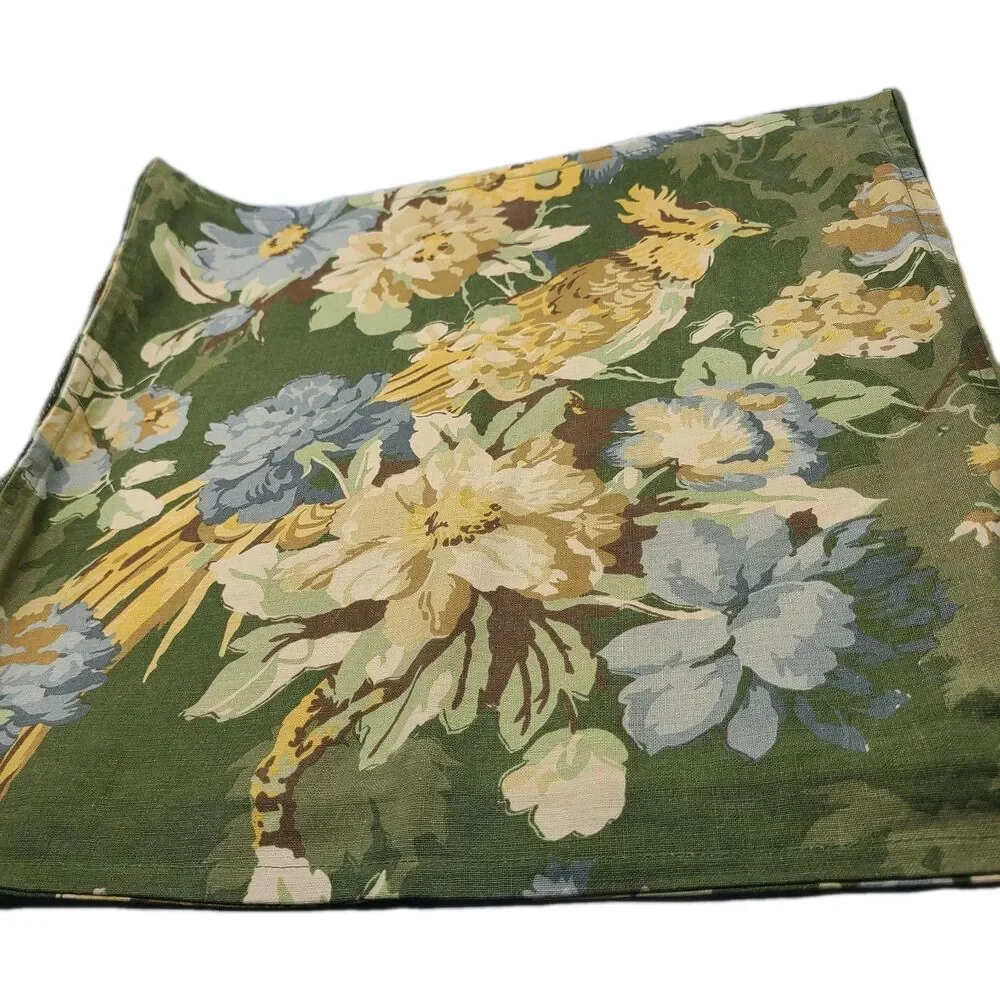 Pottery Barn Silvana Pheasant Pillow Sham Green 20